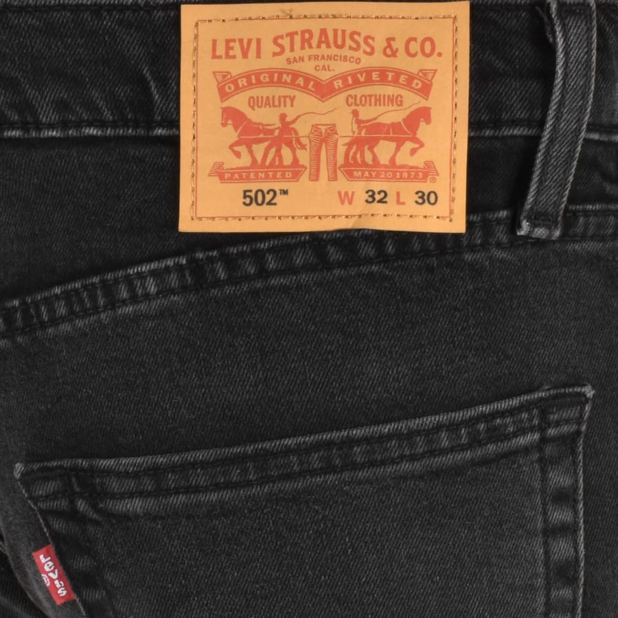 Levis 502 Tapered Jeans Black